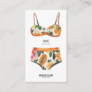 Beach Bachelorette Lingerie-insteekkaart Informatiekaartje