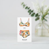 Beach Bachelorette Lingerie-insteekkaart Informatiekaartje (Staand voorkant)