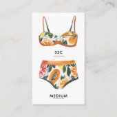 Beach Bachelorette Lingerie-insteekkaart Informatiekaartje (Voorkant)