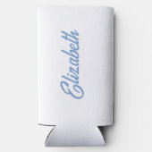 Beach Bachelorette Party Blauw Seltzer Blikjeskoeler (Achterkant)