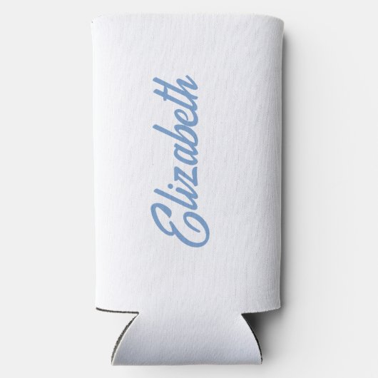 Beach Bachelorette Party Blauw Seltzer Blikjeskoeler (Achterkant)