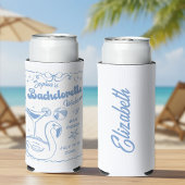 Beach Bachelorette Party Blauw Seltzer Blikjeskoeler