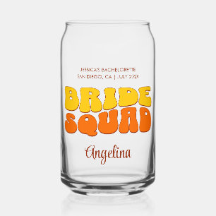 Beach Bachelorette Party Bruid Squad Bruidsmeisje Blikvorm Glas