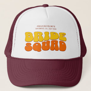 Beach Bachelorette Party Bruid Squad Bruidsmeisje Trucker Pet
