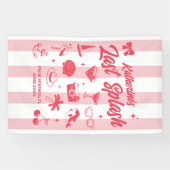 Beach Bachelorette Party De laatste Splash Custom Spandoek (Horizontaal)