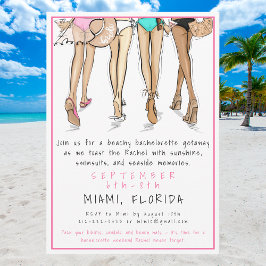 Beach Bachelorette Party Destination Bride Squad  Kaart