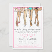 Beach Bachelorette Party Destination Bride Squad  Kaart (Voorkant)