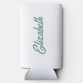 Beach Bachelorette Party Groen Seltzer Blikjeskoeler (Achterkant)