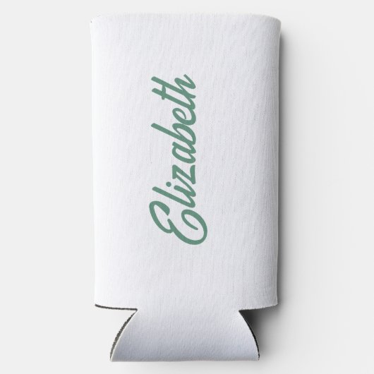 Beach Bachelorette Party Groen Seltzer Blikjeskoeler (Achterkant)