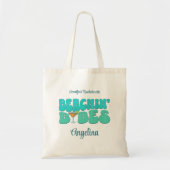 Beach Bachelorette Party Groovy bruidsmeisje cadea Tote Bag (Voorkant)