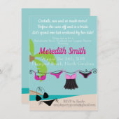 Beach Bachelorette Party Invitation Kaart (Voorkant / Achterkant)