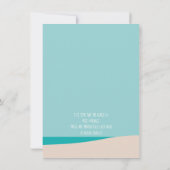 Beach Bachelorette Party Invitation Kaart (Achterkant)