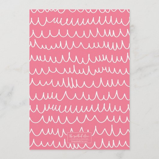 Beach Bachelorette Party Kaart (Achterkant)