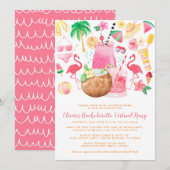 Beach Bachelorette Party Kaart (Voorkant / Achterkant)