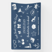 Beach Bachelorette Party Laatste toost op de kust Spandoek (Verticaal)