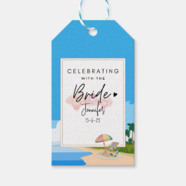 Beach Bachelorette Party op maat Cadeaulabel
