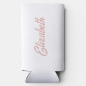 Beach Bachelorette Party Roze Seltzer Blikjeskoeler (Achterkant)