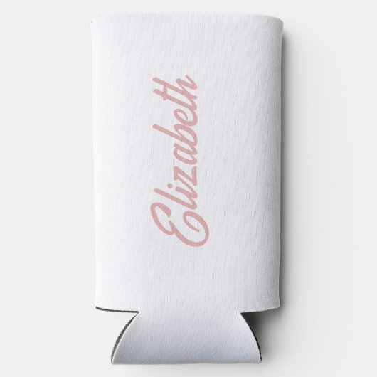 Beach Bachelorette Party Roze Seltzer Blikjeskoeler (Achterkant)