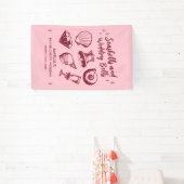 Beach Bachelorette Party Seashells Trouwbellen Spandoek (Insitu)