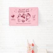 Beach Bachelorette Party Seashells Trouwbellen Spandoek (Insitu)