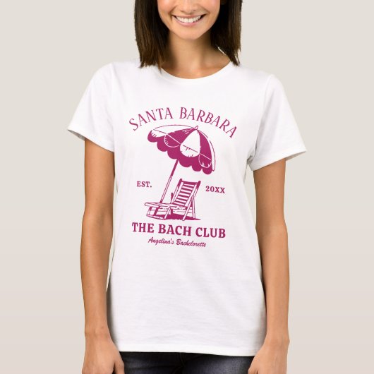 Beach Bachelorette Party Strandstoel  Logo T-shirt (Voorkant)