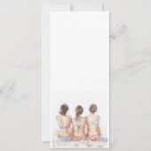 Beach Bachelorette Party Waterverf Kaart (Achterkant)