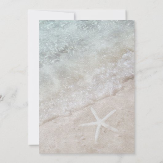 Beach Bachelorette Party Waterverf Kaart (Achterkant)