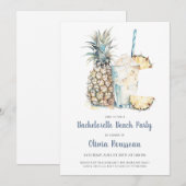 Beach Bachelorette Party Waterverf Kaart (Voorkant / Achterkant)