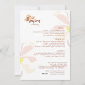 Beach Bachelorette Party Weekend Invitation Feestdagenkaart (Achterkant)