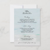 Beach Bachelorette Party Weekendje Uitnodiging (Achterkant)