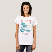 Beach Bachelorette Party Zomer Meisjes Trip Miami T-shirt (Voorkant volledig)