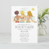 Beach Bachelorette Weekend Getaway Kaart (Staand voorkant)