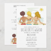 Beach Bachelorette Weekend Getaway Kaart (Voorkant / Achterkant)