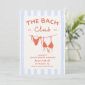 Beach Bachelorette Weekend Itinerary Invitation Kaart (Staand voorkant)