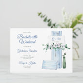 Beach Bachelorette Weekend Itinerary Kaart (Staand voorkant)