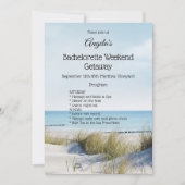 Beach Bachelorette Weekend Sjabloon Kaart (Voorkant)