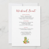 Beach Bachelorette weekendrondleiding Kaart (Achterkant)