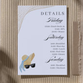 Beach Bachelorette Weekendschema Kaart