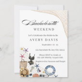 Beach Bachelorette Weekendschema Kaart (Voorkant)