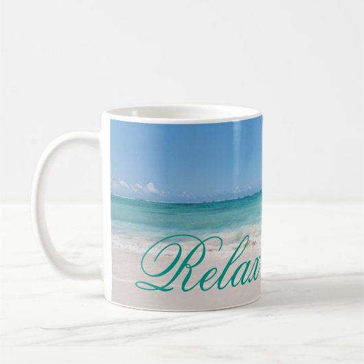Beach Backgroud Koffiemok (Links)