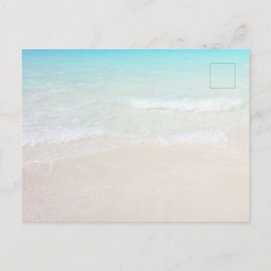 Beach Background Briefkaart Weddenschap (Achterkant)