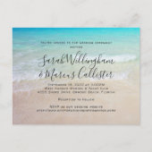 Beach Background Briefkaart Weddenschap (Voorkant)