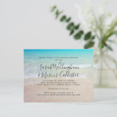 Beach Background Briefkaart Weddenschap (Staand voorkant)
