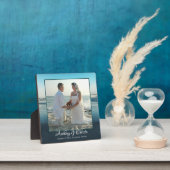 Beach Background Framed Weduwfoto Plaque Fotoplaat (Insitu)