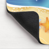 Beach background, mousepad muismat (Hoek)