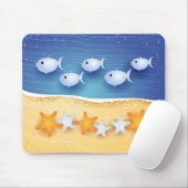 Beach background, mousepad muismat (Met muis)