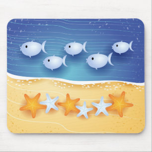 Beach background, mousepad muismat