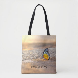 BEACH BAG - Butterfly on zand Tote Bag