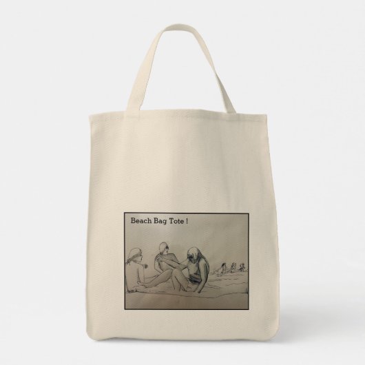 Beach Bag canvas tas (Achterkant)