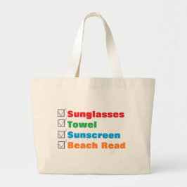 "Beach Bag" Grote Tote Bag